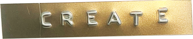 Gold Create Collage Print Tape